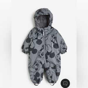 Grey Mickey Mouse Snowsuit